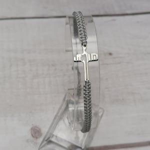 35 färger, Jesuskorsarmband, Tro-fiskekorsarmband, Justerbart armband, Jesusönskearmband