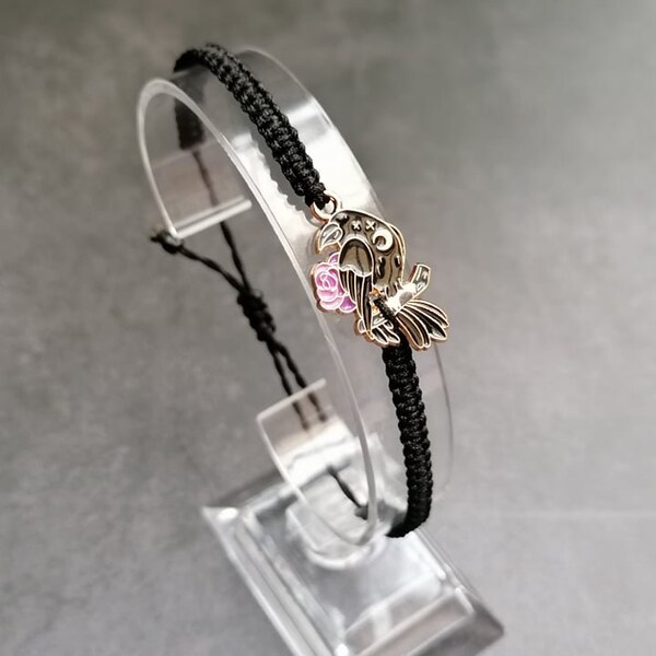 29 Colours, Black Crow Bracelet, Raven Bracelet, City Bird Bracelet, Adjustable Bracelet, Gift