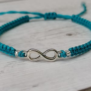 35 Farben, Infinity Armband, unendlich Geschenk, für immer Armband, Freundschaftsarmband, Glücksarmband, Bester Freund Geschenk