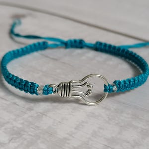 34 Colours, Lightbulb Bracelet, Electrician gift, Bulb Jewellery, Science Bracelet, Teacher Gift, Best Friends Bracelet