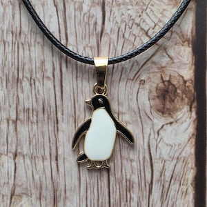 Pinguin Halskette, Geschenk Pinguin Liebhaber, Geschenk Wunsch Halskette, Pinguin Schmuck, bestes Geschenk für Sie - Ihn