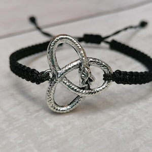 34 Colours, Snake Trinity Bracelet, Trinity Bracelet, Snake Bracelet, Serpent Jewellery, Snake Lover Gift, Reptile Bracelet