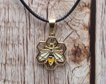 Honey Bee Necklace, Bee Necklace, Bee Friendship, Bumblebee, Bee Happy, Gifts For Her