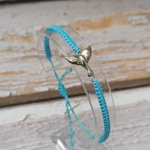 34 Colours, Whale Tail Bracelet, Nautical Bracelet, Fish Tail Bracelet,  Mermaid Tail Wish Bracelet, Gift Bracelet.