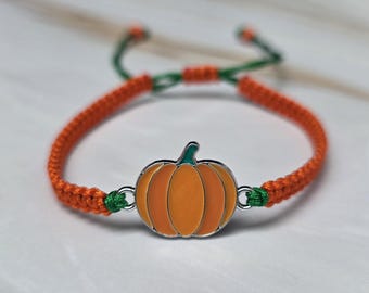 Pumpkin Bracelet, Gift Pumpkin bracelet, Gift Wish Bracelet, Pumpkin Jewellery, Best Gift For Her - Him..