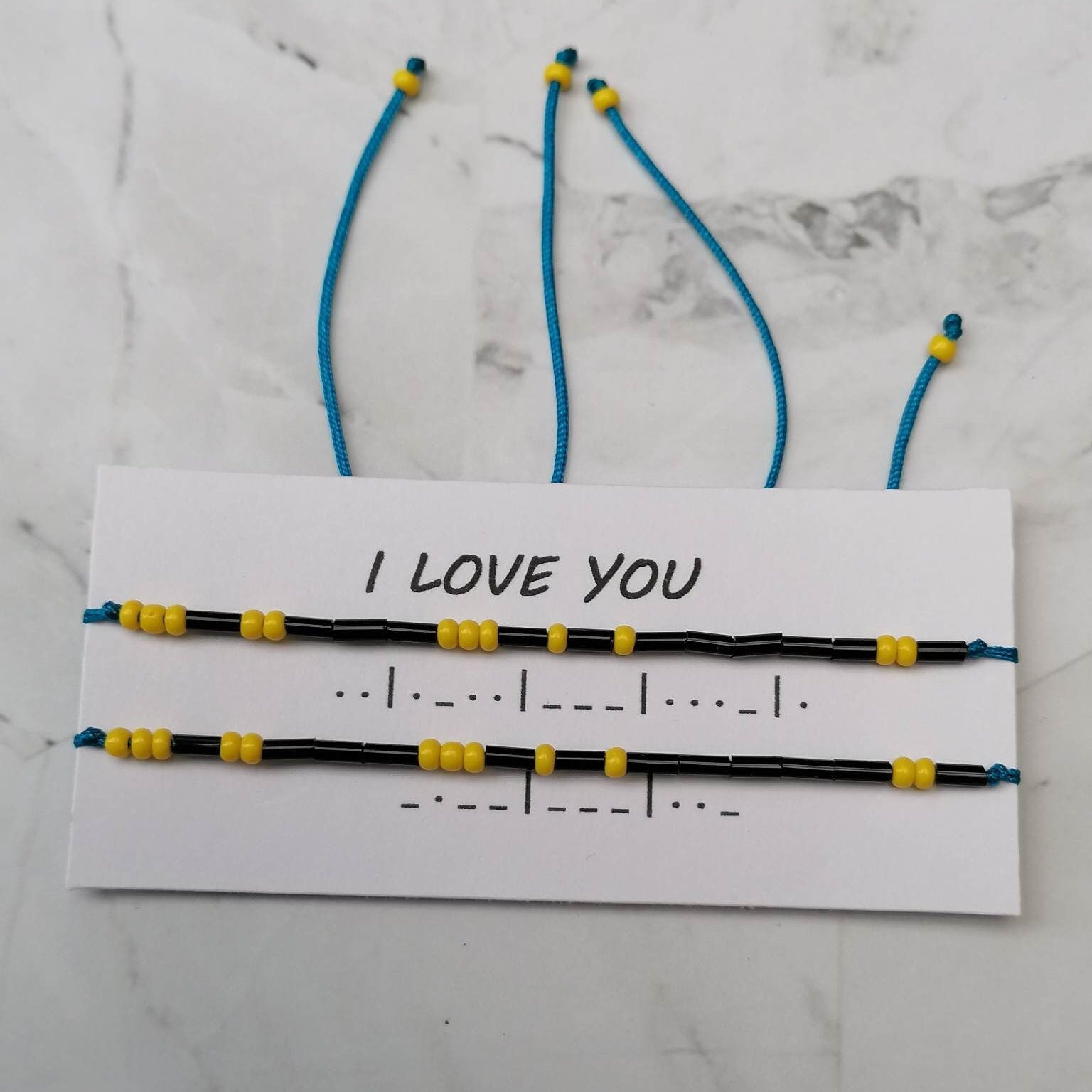 Morse Code Bracelet, I Love You - Etsy