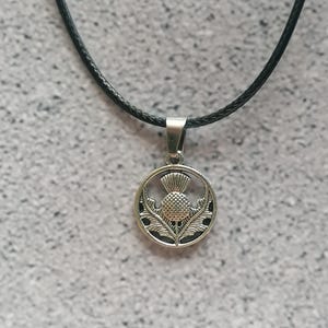 Wildflowers Necklace, Thistle Pendant, Scottish Thistle Necklace, Scotland Gifts