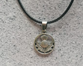 Wildflowers Necklace, Thistle Pendant, Scottish Thistle Necklace, Scotland Gifts