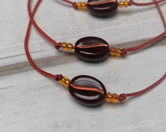 3Pcs Coffee Bean Wish Bracelet, Coffee Bean Bracelet, Coffee Lovers Gift, Gift For Coffee lover