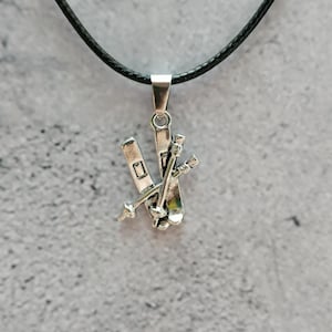 Skiing, Skiing Necklace, Ski jewellery, Winter Sports Necklace, Alpine skiing, Gift for Skier