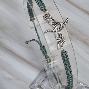 35 färger, flygande häger - tranfågelarmband, naturinspirerat, justerbart armband, present