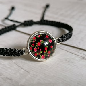 31 Colours, Amazing Black Red Bracelet, Friendship Bracelet, Gift Bracelet (A-85)