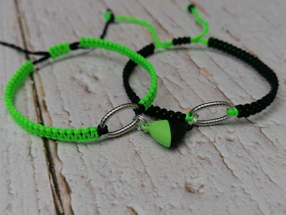 Magnetic Heart Bracelet GREEN-GREEN – Infinity-Charm