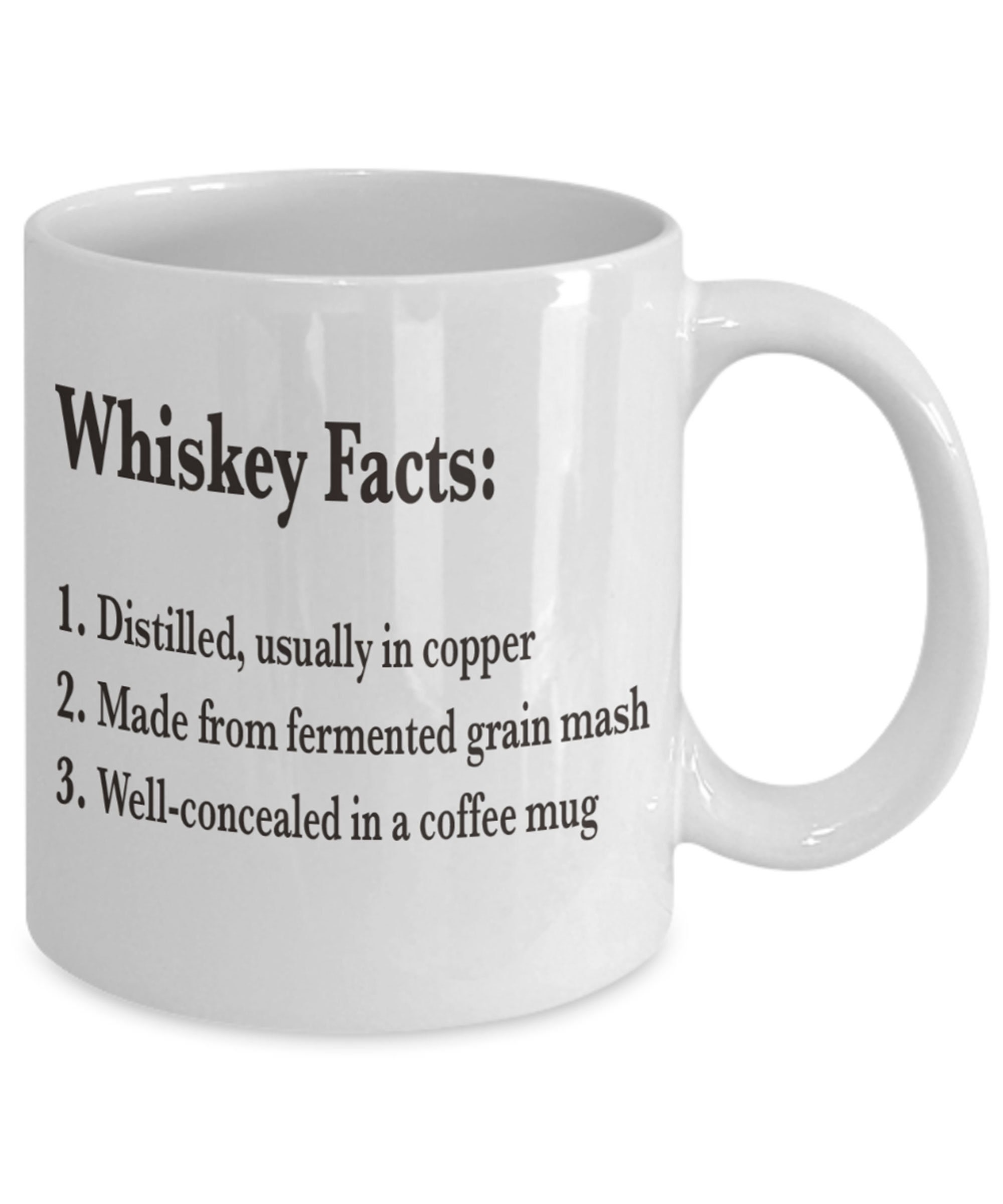 Funny Drinking Mug Whiskey Facts Etsy UK