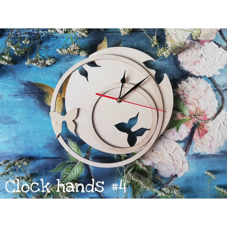 Set of 3 Wooden Blanks Clock Face Round Plywood Wall Clock Etsy