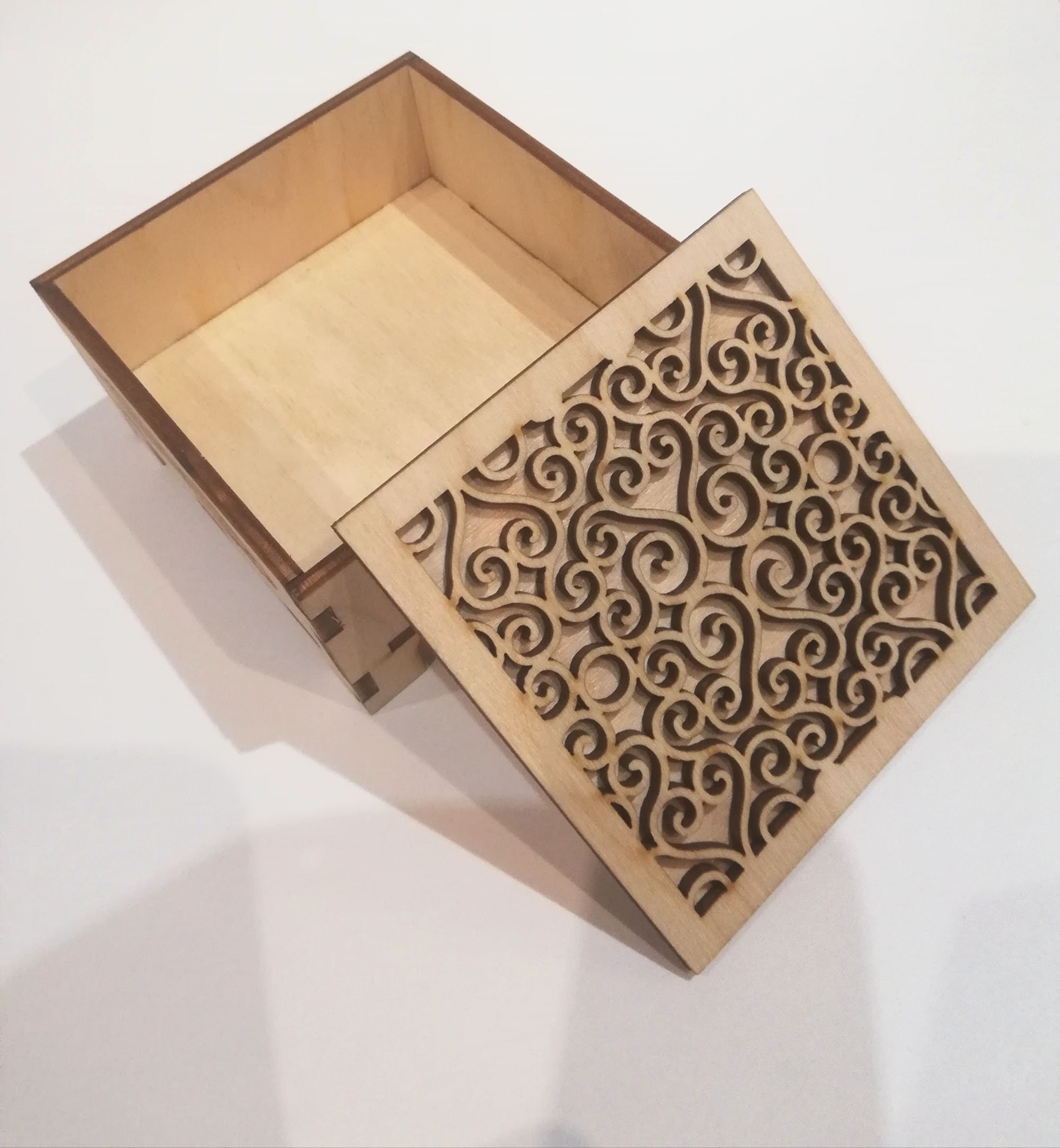 Unfinished Wooden Box Laser cut wooden box Engraved Box Gift Etsy