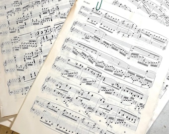 Vintage Klavier Musik Papier 1971