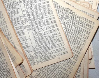 Vintage Bibel Papier 1956