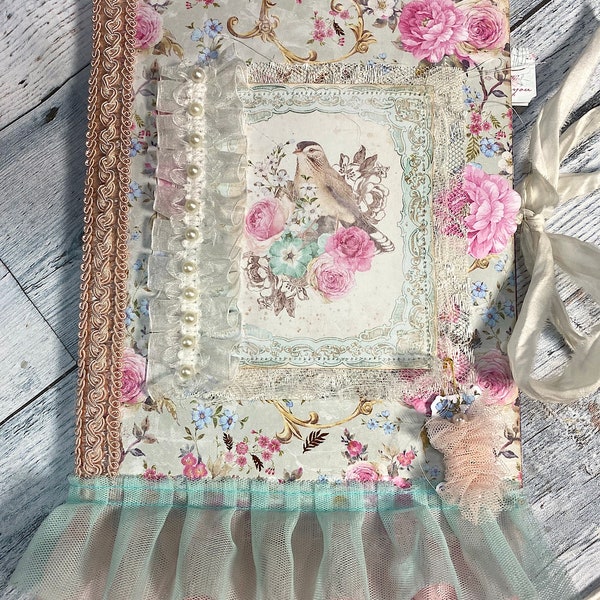 Shabby Chic Bird Comp Notebook