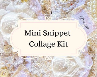 Amyloves Snippet Collage Mini Digital Junk Journal Kit