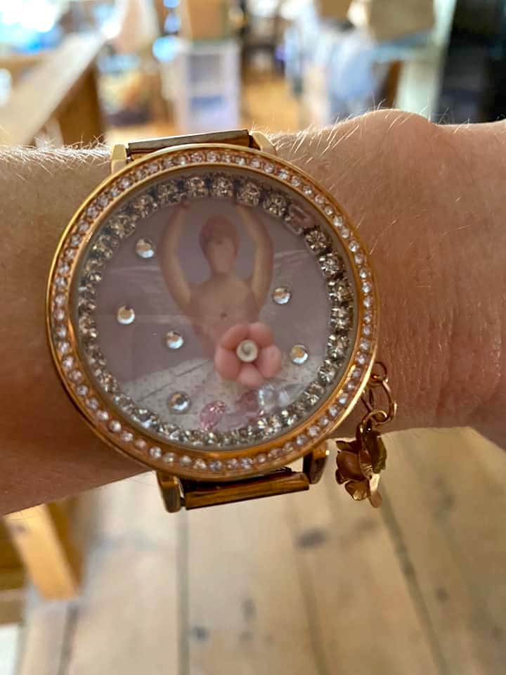 Handmade Vintage Rose Bracelet Watch | One-of-a-Kind Repurposed Unique Timepiece Repurposed Vintage Watch Bracelet - Etsy main image 2