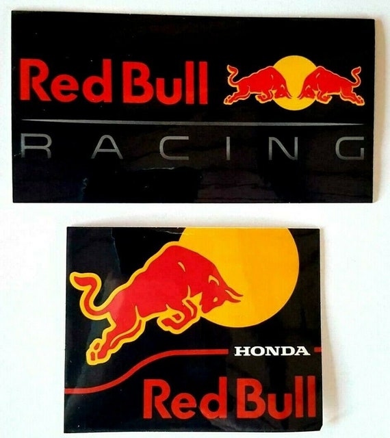 Red Bull Racing 2 Pack Official F1 Souvenir Vinyl Sticker Etsy