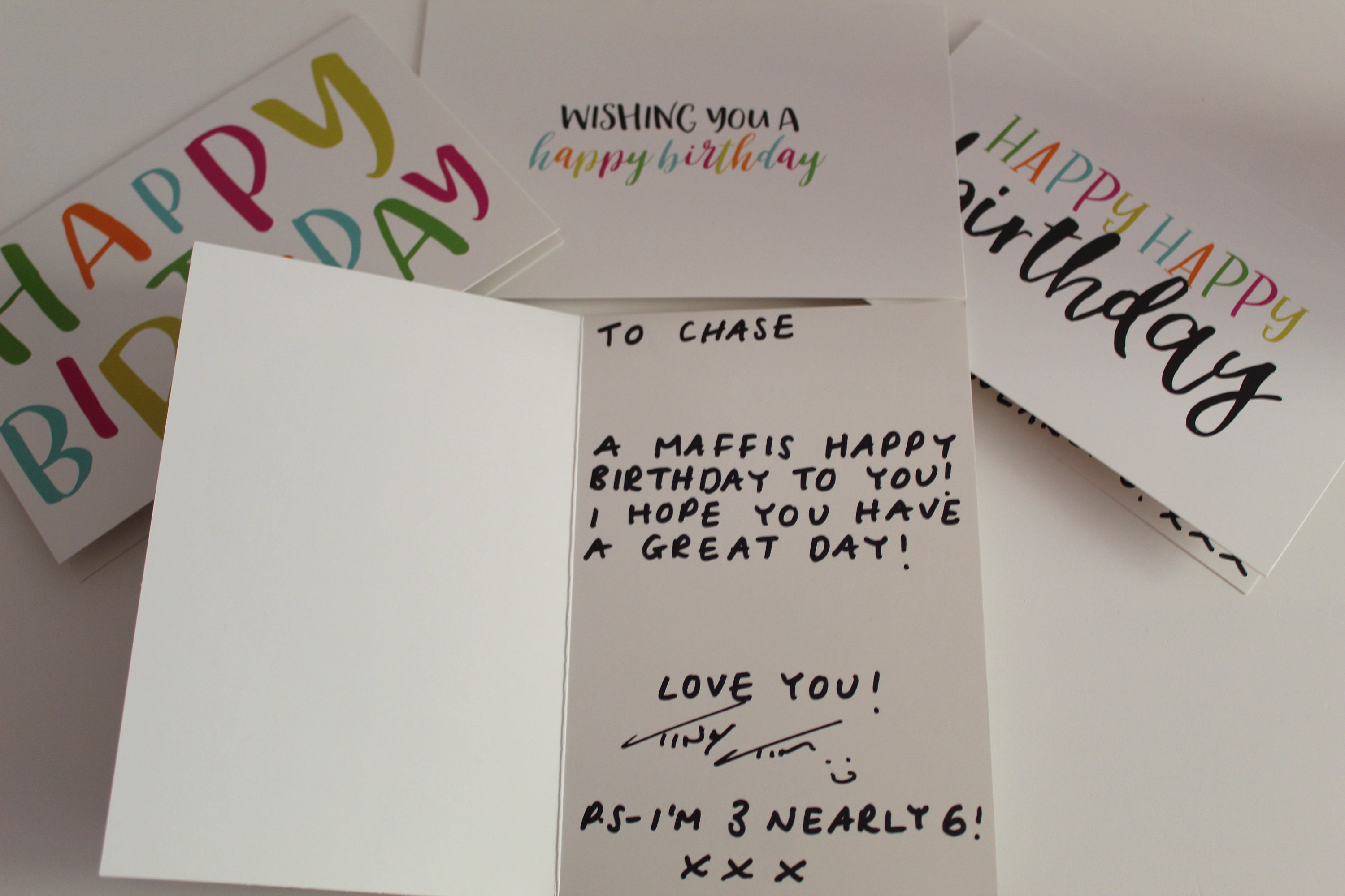 Tiny Tim signed Birthday Card | Etsy