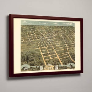 Historic Map of Corry, Erie County, Pennsylvania, USA