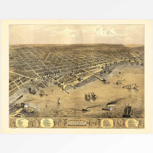 Stadtplan von Muskegon im US- Bundesstaat gariti