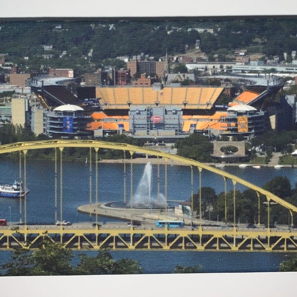 Mini Canvas Photo Pittsburgh Heinz Field Point on Easel