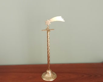 Brass Celestial Necklace Jewelry Holder