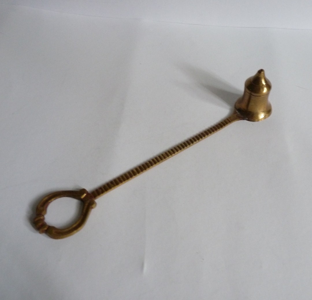 Brass Vintage Candle Snuffer Mid Century 60s Candle Douter Etsy
