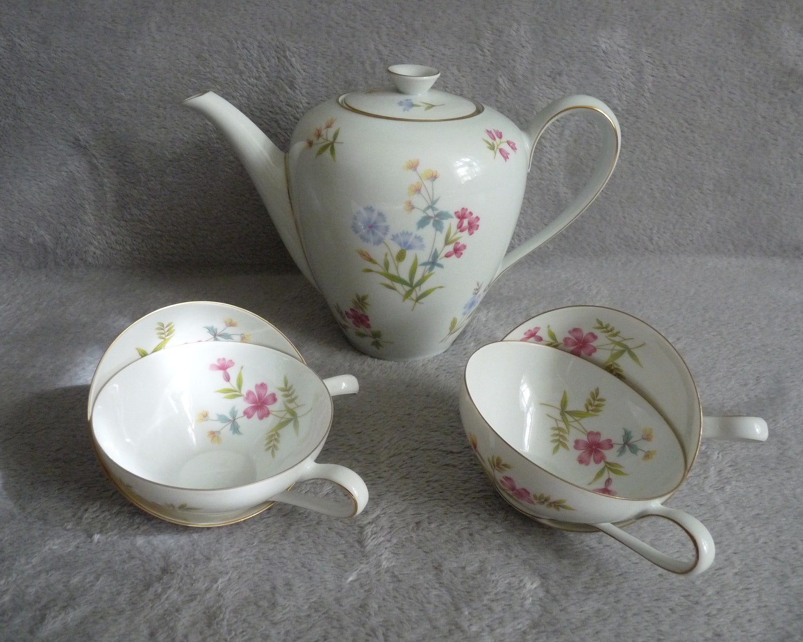 Fine porcelain KPM Krister Coffee/Tea set Vintage Etsy