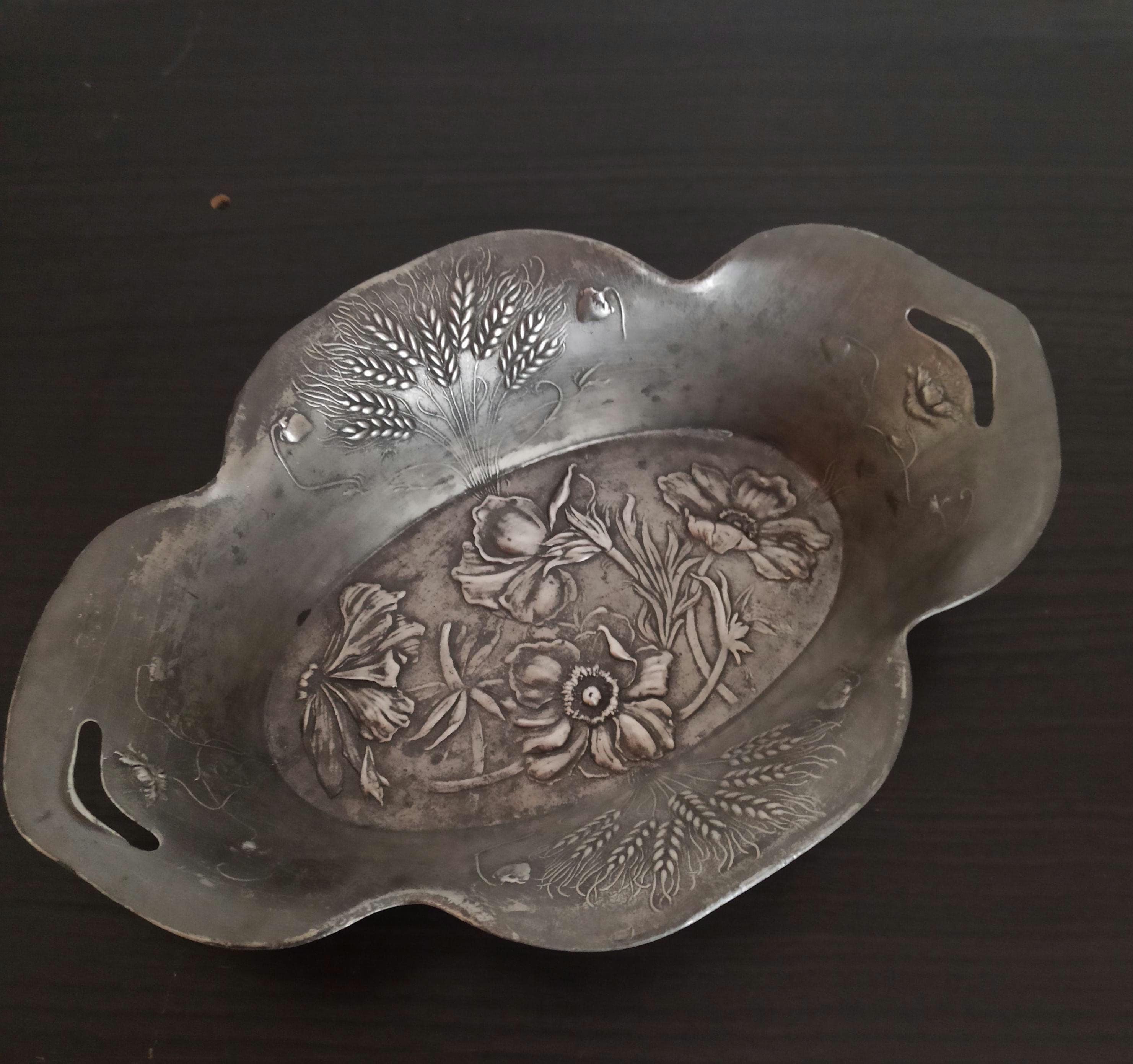 アンティーク ピューター アール・ヌーヴォー ボウル ドイツ