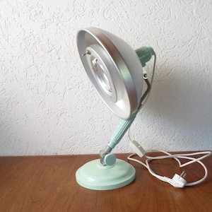 Jun Lux Table Lamp, Heat Lamp, Vintage Doctors Lamp, Industrial Design Lamp. 50s