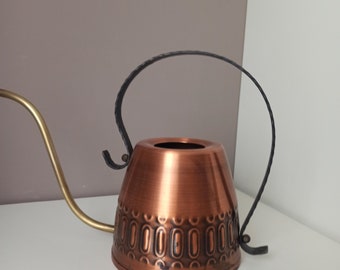 Vintage Copper Watering Can, Mid Century Modern Copper Watering Can