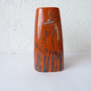 Vintage Rare Scheurich Amano Design Ceramic Vase, West German Pottery  692-19, MCM Retro 1970s  Ceramic Vase