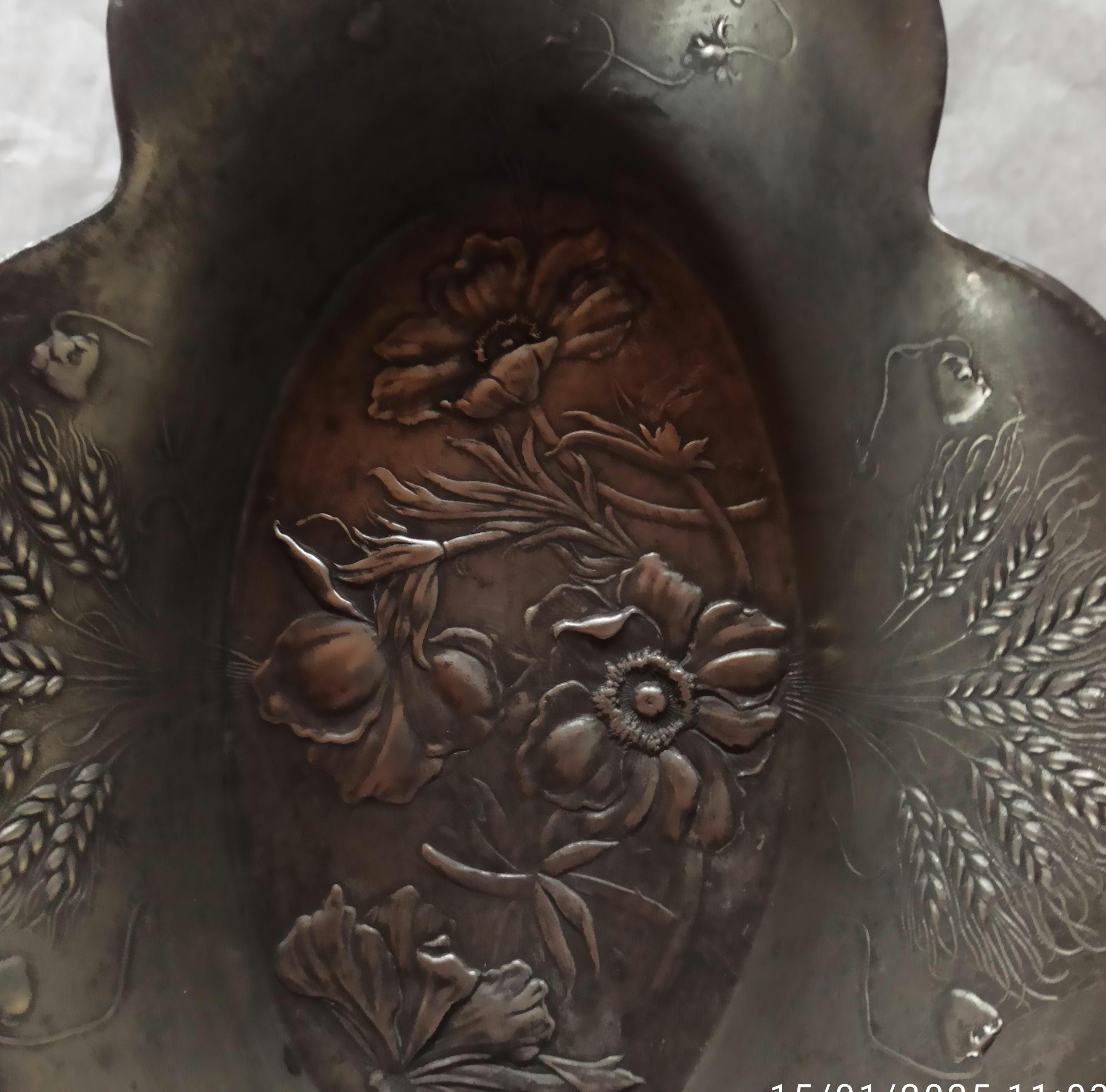 アンティーク ピューター アール・ヌーヴォー ボウル ドイツ