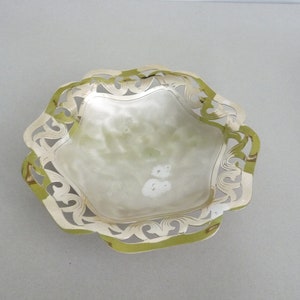Vintage WMF IKORA Germany Silveplated Dish Bow, Footed, Decorative WMF Bowl, Trinket Tray