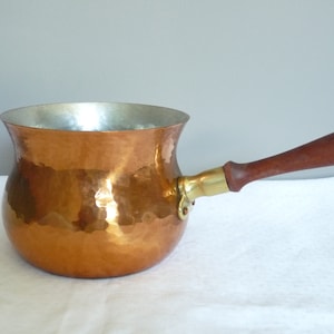 Copper Frying/ Sauce Pan, Eugen Zint, Copper Cookware, Professional Quality, Tin Lined, Copper Saucepan, Country Kitchen