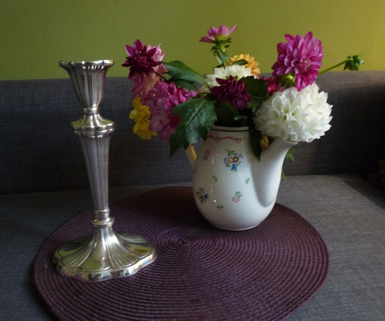 Vintage Silver Plated Candlestick Holder Classic Style Candle Holder Tall Candle Holder