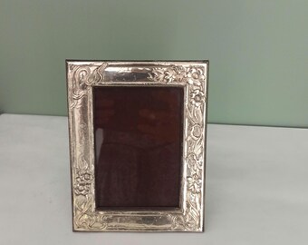 Art Nouveau Style Sterling Silver Picture Frame, Roberto Mugnai Florence Vintage Frames