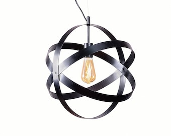 Steampunk lighting, metal cage industrial bar light, pendant hanging lamp