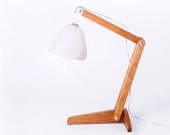 Desk lamp kids, Adjustable, wood office lamp, Bedside Reading Lamp, Table Lamp