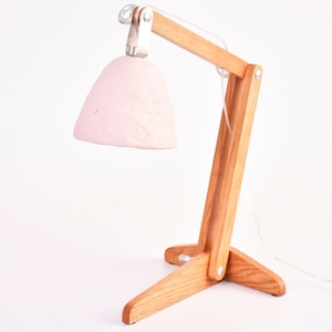 Lampada da scrivania per bambini, regolabile, lampada da ufficio in legno, lampada da lettura da comodino, lampada da tavolo