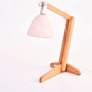 Desk lamp kids, Adjustable, wood office lamp, Bedside Reading Lamp, Table Lamp