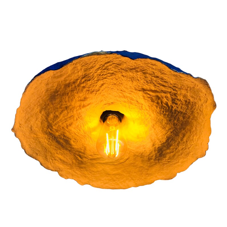 Unique Paper Mache Pendant Light Farmhouse Lighting for Etsy