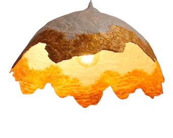 Paper mache light, Eco friendly, modern design