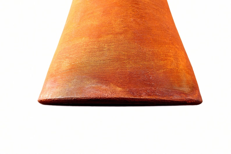 Pendant lamp, rust lampshade, unique lighting for bedroom, ceramic image 5