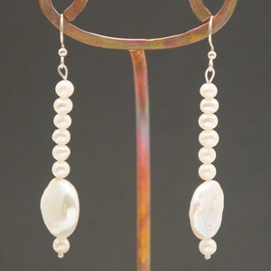 Pearl Silver Earrings